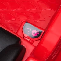 HOMCOM Carro elétrico para crianças de 3-5 anos licenciado Mercedes GTR bateria de 12V com controle remoto Faróis musica Carga de 25kg 105x58x45 cm Vermelho(m-11)