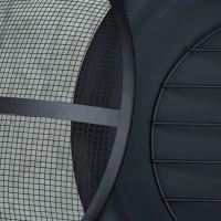 Outsunny Braseiro ao ar livre Ø55 cm Fogueira Portátil para aquecimento varanda churrasco jardim com cobertura de rede Preto(m-8)