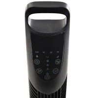 HOMCOM Ventoinha de Coluna com 3 Nivéis de Velocidade Temporizador 7,5h Potência 40W e Oscilação 70° Ø18x78,5 cm Preto(m-5)