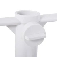Outsunny Ponta para Chapéu de Sol Universal com Ajuste Proteção Contra o Vento Apto para Mastros entre Ø22-38mm 37x24cm Branco(m-7)