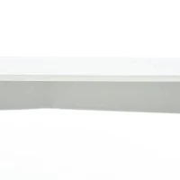 HOMCOM Mesa de Sala de Jantar Estilo Nórdico Mesa de Cozinha com Pés de Madeira de Faia Estrutura de Metal 120x60x75 cm Branco(m-9)