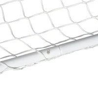 HOMCOM Conjunto de 2 balizas de futebol com rede e bola para crianças e adultos 78x46x 56cm Branco(m-9)