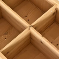 Outsunny Horta Vertical de Madeira 120x60x81cm Floreira Elevada para Cultivo de Plantas Flores com Prateleira Inferior para Jardim Terraço Exterior(m-11)