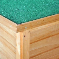 PawHut Casa para Cães de Madeira Casa para Animais de Estimação Elevada com Teto Asfáltico Abatível Impermeável e 4 pés Antiderrapantes 82x58x58cm Madeira(m-10)