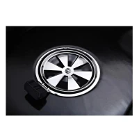 Outsunny Barbecue a Carvão com Termômetro Prateleira e Rodas para Jardim Exterior Campismo 57x63x94 cm Preto e Prata(m-8)