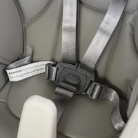 HOMCOM Cadeira de refeição ajustável e dobrável para bebê acima de 6 meses com bandeja dupla 55x80x104 cm Cinza(m-8)