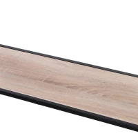 HOMCOM Mesa Tipo Consola de Estilo Industrial com 2 Gavetas e Prateleira Inferior 120x30x81,5cm Carvalho e Preto(m-10)