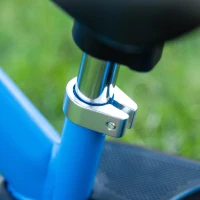 HOMCOM Bicicleta sem Pedais para Crianças de 2-5 Anos com Assento e Guiador Ajustáveis Bicicleta de Equilíbrio Infantil com Estrutura de Aço 89x37x55-60cm Azul(m-9)