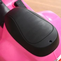 HOMCOM Mota elétrica para crianças acima de 18 meses com licença  faróis  buzina e 4 rodas 66,5x38x52 cm Rosa(m-11)