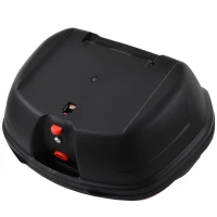 HOMCOM Mala para Motocicleta para Mota de 48L com Fechadura e 2 Chaves 58x44,5x33,5 cm Preto e Vermelho(m-11)