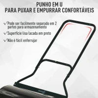 Outsunny Rolo de jardim 30L de aço preenchido com água ou areia 32x40cm Cabo destacável(m-6)