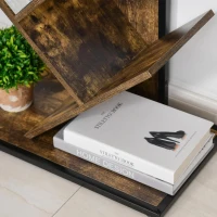 HOMCOM Estante em forma de árvore com prateleiras em 8 níveis robusto  50x28x142cm marrom(m-12)