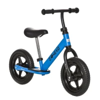 HOMCOM Bicicleta sem Pedais para Crianças de 2-5 Anos com Assento e Guiador Ajustáveis Bicicleta de Equilíbrio Infantil com Estrutura de Aço 89x37x55-60cm Azul(m-1)