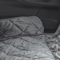 PawHut Coberta Protetora para Animais de Estimação Antiderrapante e Aberturas para Cinto de Segurança Fácil de Instalar e Limpar para carro 160x145cm Cinza(m-9)
