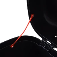 HOMCOM Mala para Motocicleta 30L Mala para Mota Universal com Chaves para Motocicletas Scooters 45x39x28cm Preto(m-4)