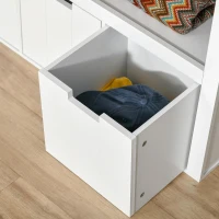 HOMCOM Aparador de Sala de Estar Armário Auxiliar de Armazenamento Moderno com Prateleira Aberta e 3 Gavetas para Dormitório Sala de Estar 102x33x61,5cm Branco(m-8)