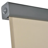 Outsunny Toldo Vertical de Parede com Alça para Sombra e Privacidade 160x250 cm Bege(m-9)