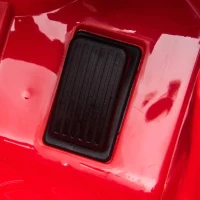 HOMCOM Carro elétrico para crianças de 3-5 anos licenciado Mercedes GTR bateria de 12V com controle remoto Faróis musica Carga de 25kg 105x58x45 cm Vermelho(m-10)