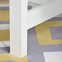 HOMCOM Mesa de escritório multifuncional moderna e minimalista 105x50x76 cm Branco(m-9)