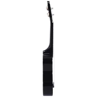 HOMCOM Ukelele de 21 Polegada para Iniciantes com Cordas de Nylon 53X17,5X6,2 cm Preto(m-8)