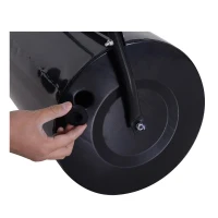 Outsunny Rolo de jardim 30L de aço preenchido com água ou areia 32x40cm Cabo destacável(m-7)