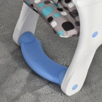 HOMCOM Cadeira para bebês acima de 6 meses 3 posições ajustáveis Acolchoado 57x59x105 cm azul(m-12)