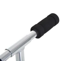 HOMCOM Trotinete para Crianças Scooter Dobrável Guiador Regulável Quadro Alumínio Leve e Estável Carga 100kg Branca - 68x34x60-73,5cm(m-7)