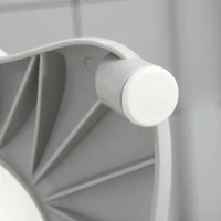 HOMCOM Banheira para Bebé Recém Nascido até 3 Anos Dobrável 30 Litros com Tampa Termossensível e Almofada Confortável Almofadas Antiderrapantes 81,5x50,5x23,5cm Cinza e Branco(m-11)