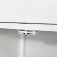 Kleankin Armário de Casa de Banho com 1 Gaveta e Prateleira Interior Ajustável Móvel Auxiliar de Armazenamento Multifuncional para Sala de Estar Cozinha 60x30x80cm Branco(m-8)