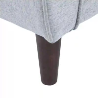 HOMCOM Sofá de 2 lugares Poltrona de dois lugares para sala de estar com almofadas e assento acolchoado fronha lavável 140x78x83 cm cinza claro(m-11)