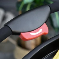 PawHut Carrinho de animais de estimação dobrável com rodas Correias de segurança e cesto de armazenamento 109,5x57,5x106,5 cm Cinza e preto(m-9)