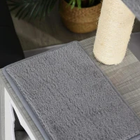 PawHut Árvore Arranhador para Gatos Grande 61x49x160,5cm Torre de Escalada de Múltiplos Níveis com Caverna Espaçosa Rede Postes e Brinquedo Suspenso Estofamento Suave Cinza(m-11)