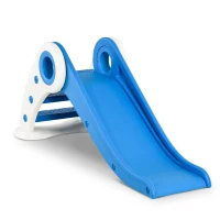 HOMCOM Escorrega infantil para crianças acima de 3 anos dobrável com escada e rampa 120x50x56 cm Azul(m-1)