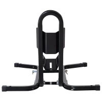 HOMCOM Suporte ajustável da roda da motocicleta do metal do estacionamento da motocicleta para as rodas ∅43/48/53 cm(m-12)