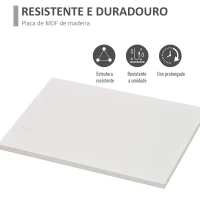 Kleankin Armário Alto para Casa de Banho Móvel Auxiliar de Banheiro de Estilo Moderno com 2 Portas Prateleiras Ajustáveis e 1 Gaveta 40x27x171,5cm Branco(m-6)