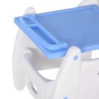 HOMCOM Cadeira para bebês acima de 6 meses 3 posições ajustáveis Acolchoado 57x59x105 cm azul(m-10)