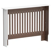 HOMCOM Cobertura Radiador Moderna de MDF com Prateleira Superior para Sala de Estar Dormitório Escritório 112x19x81cm Branco(m-11)