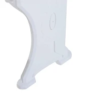 HOMCOM Piano Elétrico Infantil de 37 Teclas Conjunto de Piano com Microfone Banco Luzes e 22 Canções USB/MP3/Bluetooth Karaokê 53,5x27x63cm Branco(m-7)