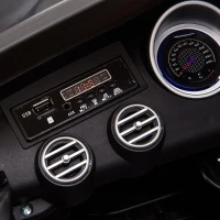 HOMCOM Carro Elétrico Mercedes AMG 12V para Crianças de 3-5 Anos com Controle Remoto Música Luzes Abertura da Porta 115x70x55cm Preto(m-9)