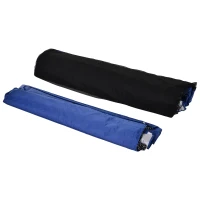 Outsunny Tenda Dobrável para Jardim ou Campismo 360x360x260cm Tenda para Exterior com Tela Mosquiteira Azul(m-8)