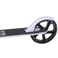 HOMCOM Trotinete Dobrável para Crianças de 7 a 14 Anos Trotinete Infantil com Guiador Ajustável em 4 Níveis e Travão 88x37x75-100cm Branco(m-8)