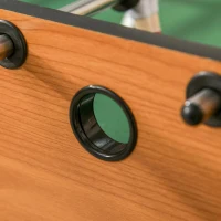 HOMCOM Matraquilho Profissional para Crianças e Adultos Mesa de Matraquilho com 8 Barras e 2 Bolas 122x61x80,7 cm Madeira(m-11)