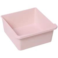 HOMCOM organizador de brinquedos Infantil para crianças acima de 3 anos com 3 Gavetas e Alças amplo espaço de armazenamento para Brinquedos Roupas Livros 37x37x56,5 cm Rosa(m-8)