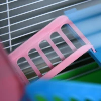 PawHut Gaiola para Hamster com 5 Plantas Escada Alimentador Bebedor Roda e Túnel 46x30x58cm Verde e Branco(m-8)