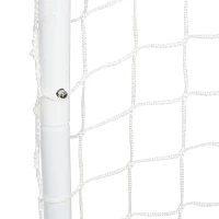 HOMCOM Conjunto de 2 balizas de futebol com rede e bola para crianças e adultos 78x46x 56cm Branco(m-11)