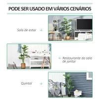 Outsunny Monstera Planta Artificial com Vaso Árvore Tropical Sintética com 21 Folhas Ø16x100 cm Verde(m-6)