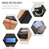 HOMCOM Passadeira Elétrica Motor 500W com 12 Programas Passadeira com Velocidade até 12km/h Tela LED e Rodas 133x60x114cm Preto(m-6)