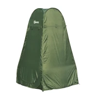 Outsunny Tenda de Duche para Campismo Dobrável Pop UP Tenda de Privacidade com proteção UV e Tecido Impermeável 100x100x185cm Verde Escuro(m-10)
