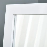 HOMCOM Espelho de pé de Corpo Inteiro Retangular Espelho de Parede com 2 Formas de Uso para Dormitórios Sala de Estar Corredor 37x48x152cm Branco(m-8)
