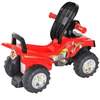 HOMCOM Mota Infantil Quad para crianças Carro sem pedais para bebê Brinquedo andador com buzina Música Luzes 60x38x42cm(m-4)